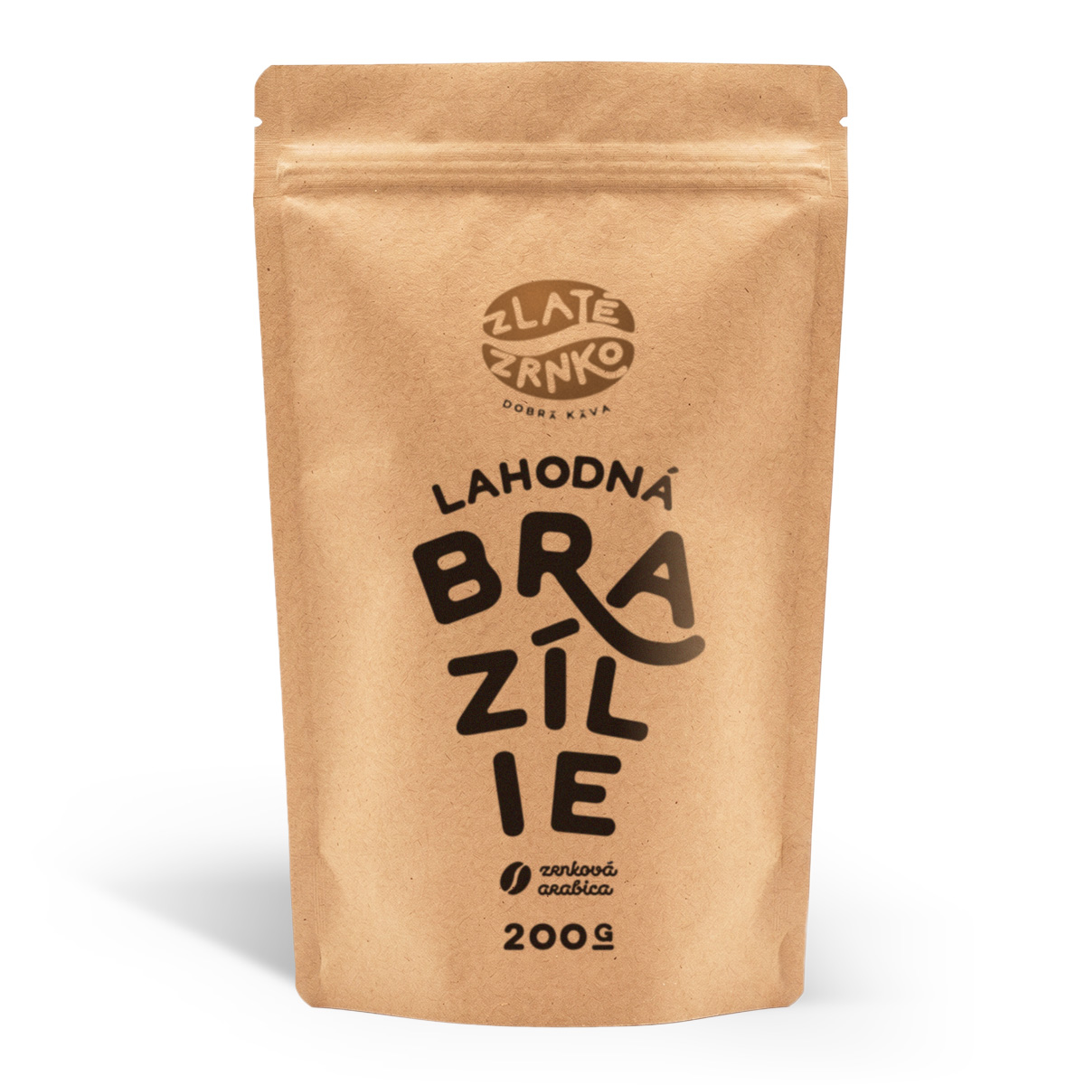 Káva Zlaté Zrnko - Brazílie - "LAHODNÁ" 200 g