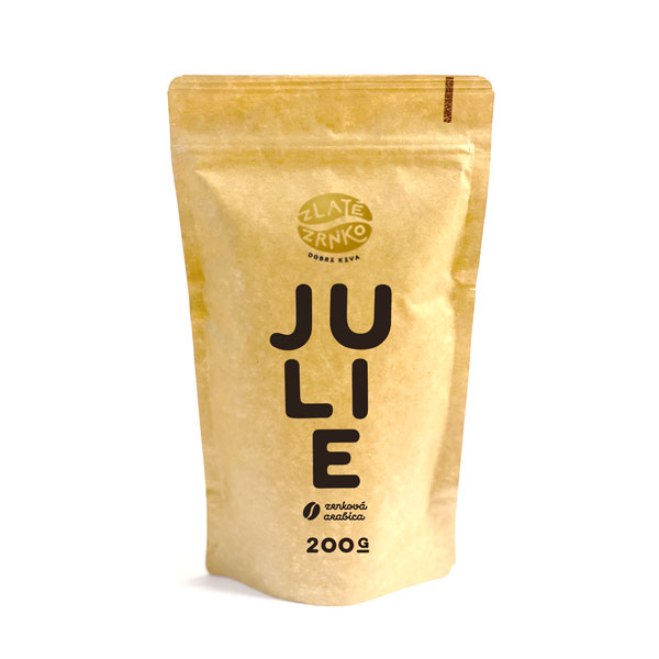 Levně Káva Zlaté Zrnko - Julie (Směs 100% arabika) - "PESTRÁ" 500 g MLETÁ: Mletí na moku, filtr, aeropress, frenchpress (hrubé)