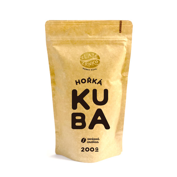 Levně Káva Zlaté Zrnko - Kuba "HOŘKÁ" - Nejzajímavější 1 kg MLETÁ: Mletí na domácí espresso kávovar a zalévání - turka (jemné)