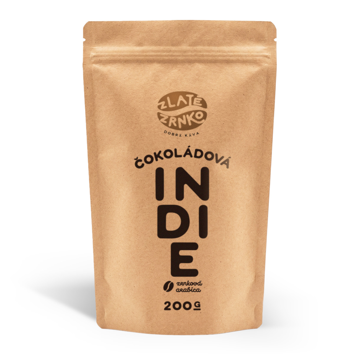Káva Zlaté Zrnko - Indie - "ČOKOLÁDOVÁ" 500 g