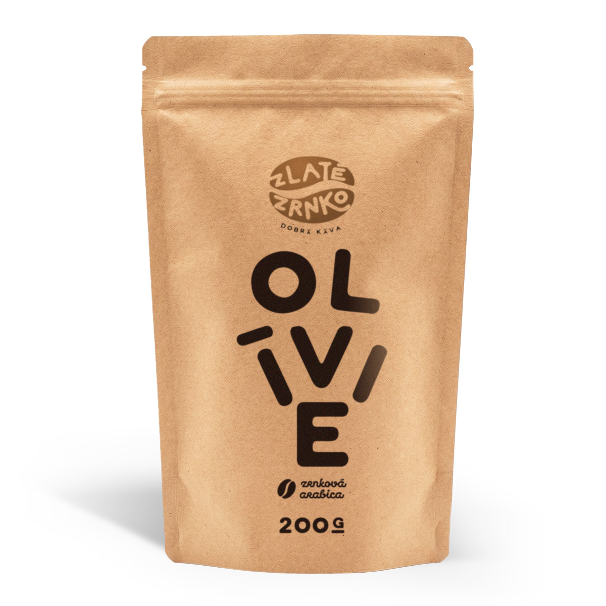 Káva Zlaté Zrnko - Olívie (Směs 100% arabika) - "HOŘKÁ" 1 kg