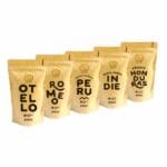 Káva Zlaté Zrnko - Poznej 5 káv na hořké espresso 1000g (Romeo, Otello, Peru, Indie, Honduras)