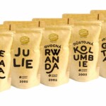 Káva Zlaté Zrnko - Poznej 5 káv na pestré espresso 1000g (Kleopatra, Julie, Rwanda, Kolumbie, Guatemala)