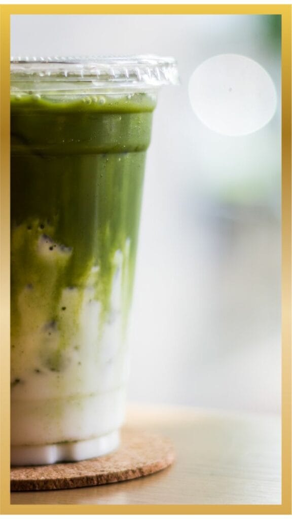 Dirty Matcha latte