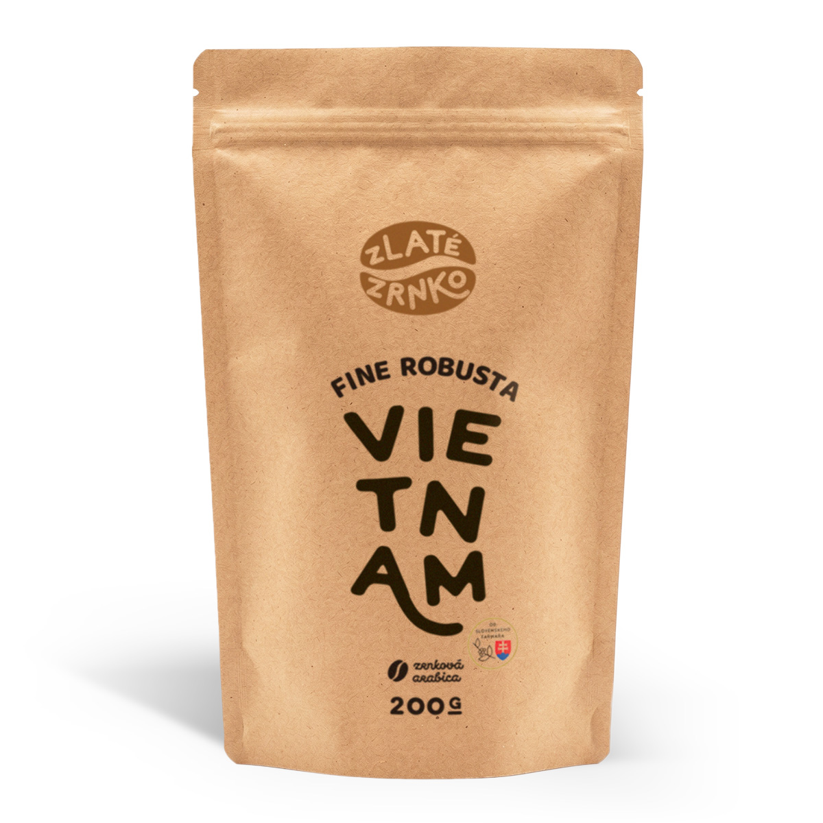 Káva Zlaté Zrnko - Vietnam "FINE ROBUSTA" 200g od slovenského farmáře