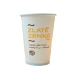 Zlaté Zrnko - Papírový pohár 330ml na lattě 50ks