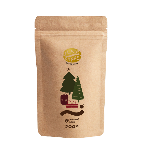 Káva Zlaté Zrnko – Vánoční personalizovaná káva (Emílie) 200g SK000C – Dárky